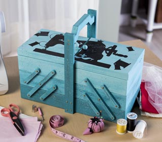 Painted Sewing Box