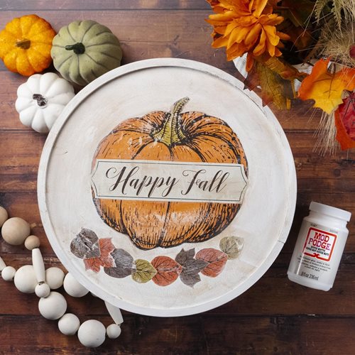 Happy Fall Food Cake Stand