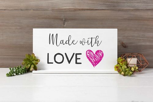 Made With Love DIY Plaque