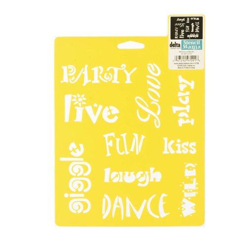 Delta Stencil Mania™ - Whimsical Words - 970910710