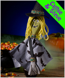 Wood Spoon Witch Puppet