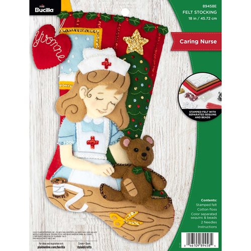 Bucilla ® Seasonal - Felt - Stocking Kits - Caring Nurse - 89458E