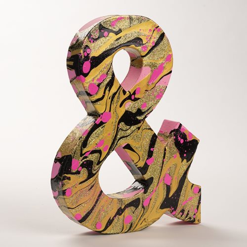 Drizzled Standing Ampersand Home Decor 