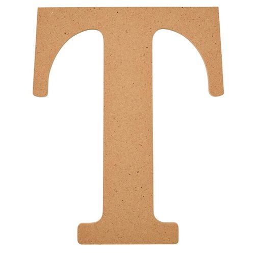 Plaid ® Wood Surfaces - 8 inch MDF Letter - T - 63599