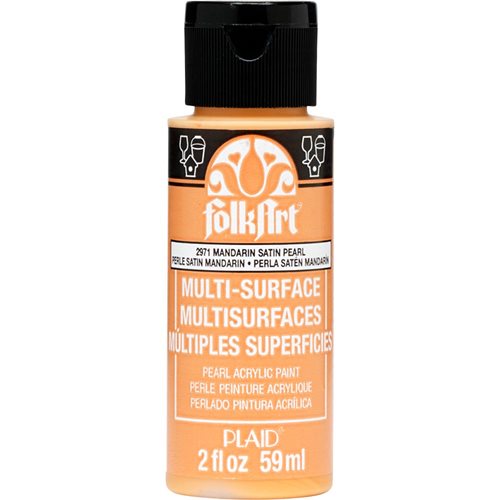 FolkArt ® Multi-Surface Pearl Acrylic Paints - Mandarin Satin, 2 oz. - 2971