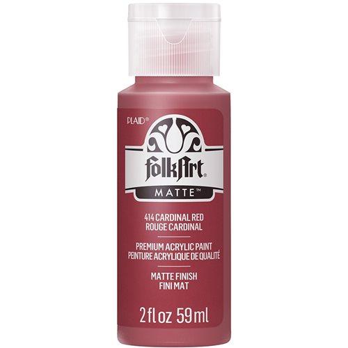FolkArt ® Acrylic Colors - Cardinal Red, 2 oz. - 414