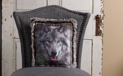 Wolf Throw Pillow for Home Decor