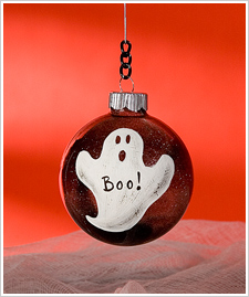 Boo Ghost Extreme Glitter Ornament