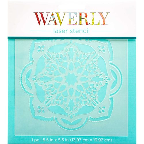 Waverly ® Laser Stencils - Tile Medallion, 5.5" x 5.5" - 36419