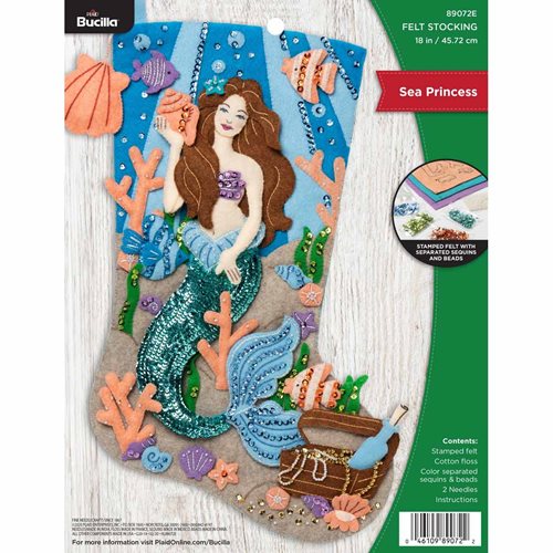 Bucilla ® Seasonal - Felt - Stocking Kits - Sea Princess - 89072E