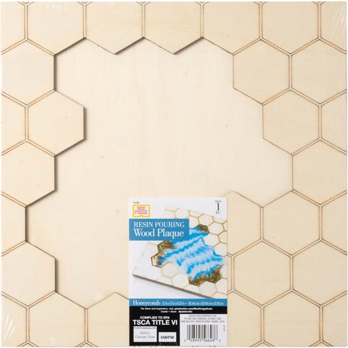 Mod Podge ® Resin Pouring Surface - Square Honeycomb Plaque - 56648E