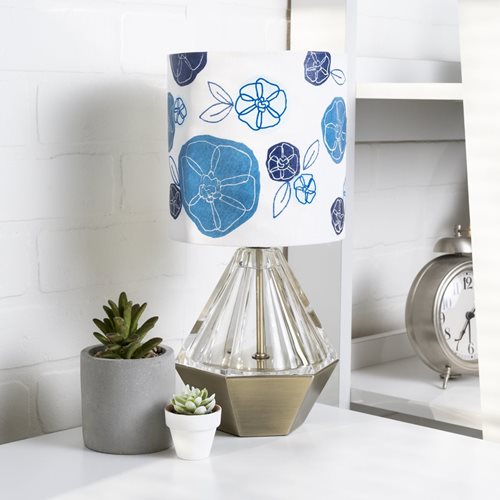 Mod Podge Tissue Paper Flower Lamp