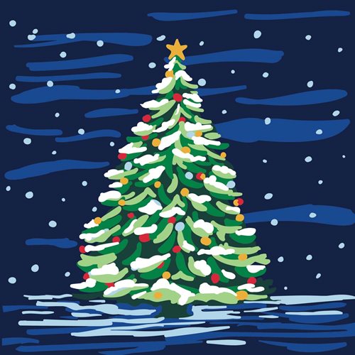 Plaid ® Let's Paint™ Modern Paint-by-Number - Christmas Tree - 17921