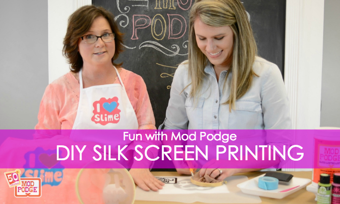 How to Make SILK SCREEN PRINTS on T-Shirts Using Mod Podge!