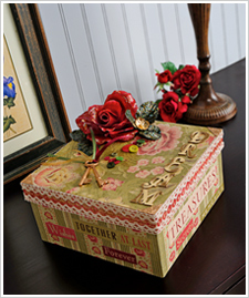 Romantic Altered Art Box