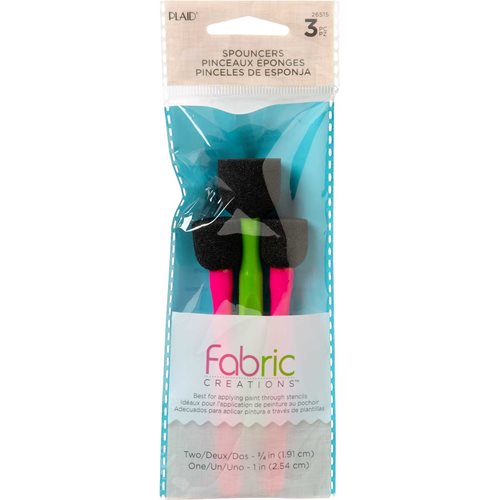 Fabric Creations™ Fabric Painting Tools - Spouncer Set, 3 piece - 26515
