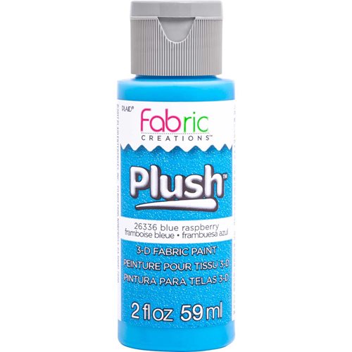 Fabric Creations™ Plush™ 3-D Fabric Paints - Blue Raspberry, 2 oz. - 26336
