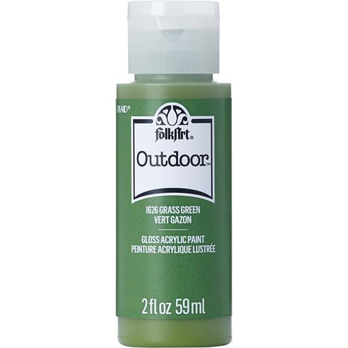 FolkArt ® Outdoor™ Acrylic Colors - Grass Green, 2 oz. - 1626