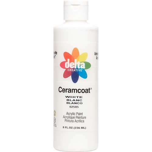 Delta Ceramcoat ® Acrylic Paint - White, 8 oz. - 025050802W