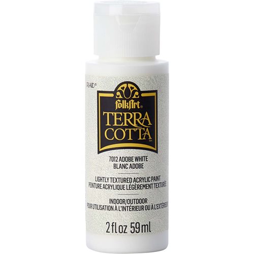 FolkArt ® Terra Cotta™ Acrylic Paint - Adobe White, 2 oz. - 7012