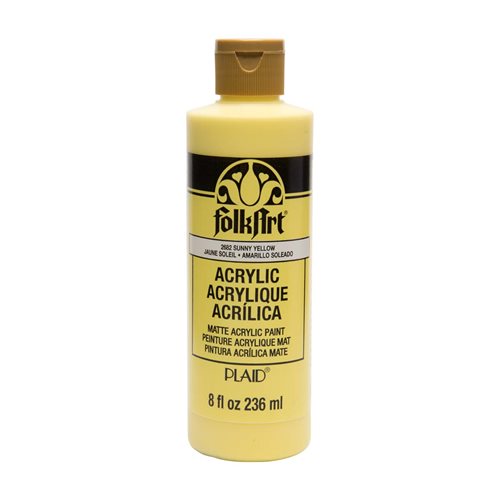 FolkArt ® Acrylic Colors - Sunny Yellow, 8 oz. - 2682