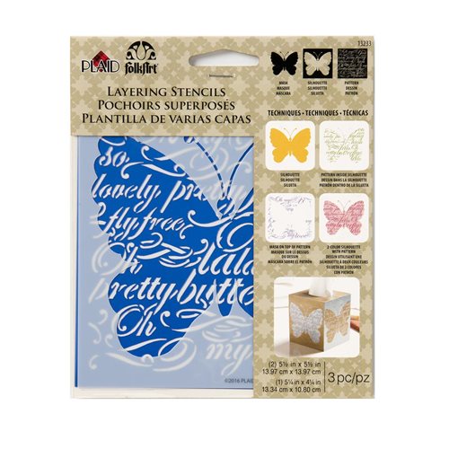 FolkArt ® Layering Stencils - Butterfly - 13233