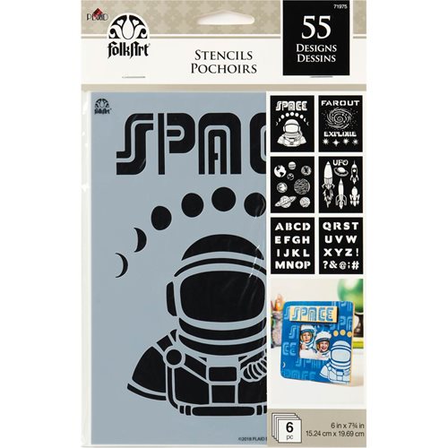 FolkArt ® Craft Stencils - Value Packs - Space - 71975