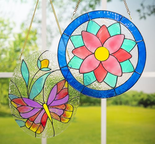 Gallery Glass Butterfly and Flower Suncatchers