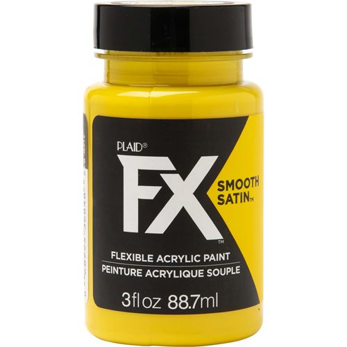 PlaidFX Smooth Satin Flexible Acrylic Paint - Fools Gold, 3 oz. - 36848