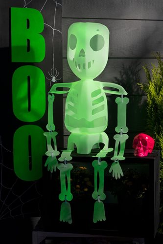 FolkArt Super Glow Upcycled Spooky Skeleton
