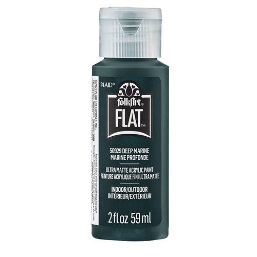 FolkArt ® Flat™ Ultra Matte Acrylic Paint - Deep Marine, 2 oz. - 50929