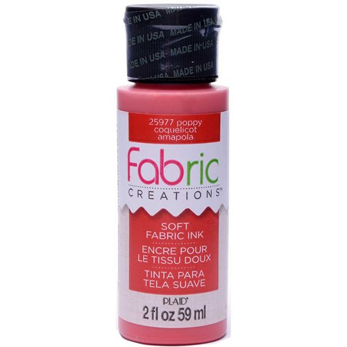 Fabric Creations™ Soft Fabric Inks - Poppy, 2 oz. - 25977