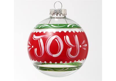 Joy and Noel Ornaments with FolkArt Multi-Surface Paint