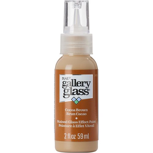 Gallery Glass ® Stained Glass Effect Paint - Cocoa Brown, 2 oz. - 19713