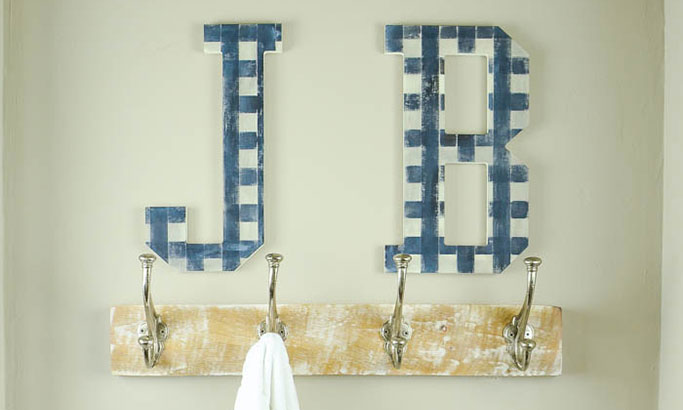 DIY Wood Letter Projects featuring Walmart Letters