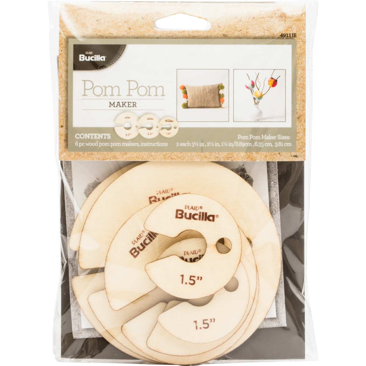 Circle All-In-One 8 pc Bucilla 49109 Weaving Loom Kit
