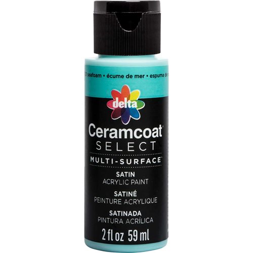 Delta Ceramcoat ® Select Multi-Surface Acrylic Paint - Satin - Seafoam, 2 oz. - 04021
