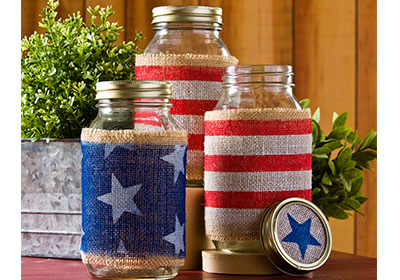 American Flag Jars