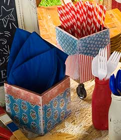 4th of July Tablescape Utensil Holders