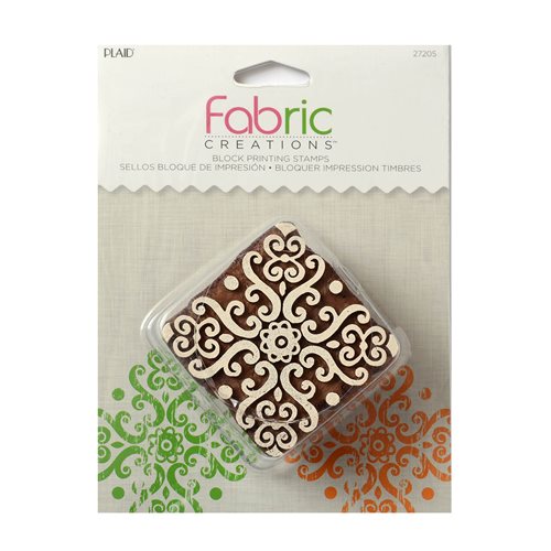 Fabric Creations™ Block Printing Stamps - Medium - Baroque Medallion - 27205