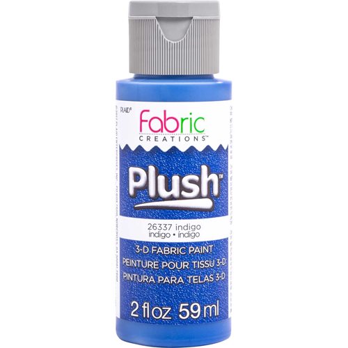 Fabric Creations™ Plush™ 3-D Fabric Paints - Indigo, 2 oz. - 26337