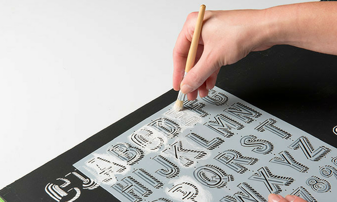 How to use Lily and Val Stencils to Create Dimensional Hand-Lettered Artwork In A Breeze!