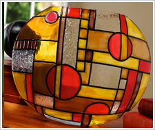 Gallery Glass Geometric Style Vase