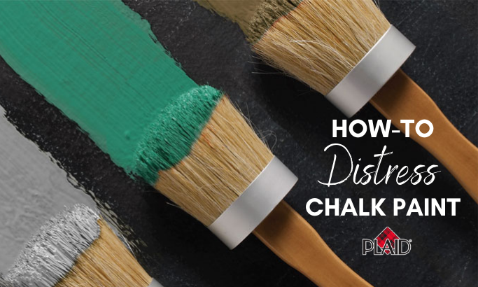 How to Distress Chalk Paint, The Plaid Palette DIY craft ideas, products,  and more