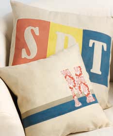 DIY Monogrammed Pillows