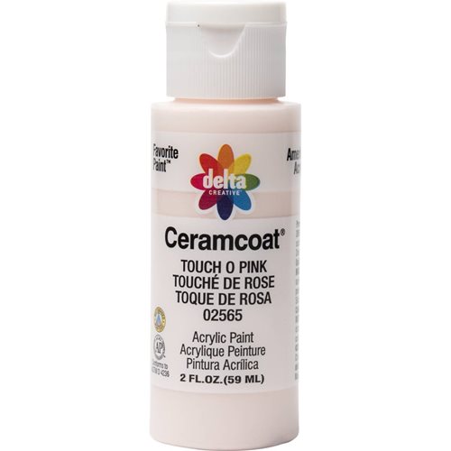 Delta Ceramcoat Acrylic Paint - Touch O' Pink, 2 oz. - 025650202W