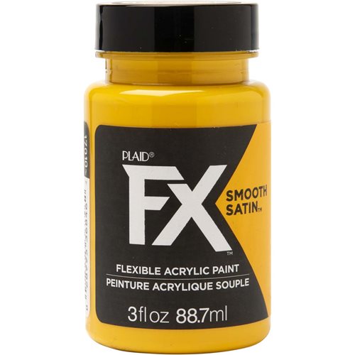 PlaidFX Smooth Satin Flexible Acrylic Paint - Amber Sand, 3 oz. - 36846