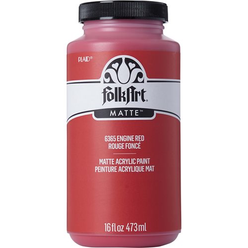 FolkArt ® Acrylic Colors - Engine Red, 16 oz. - 6365
