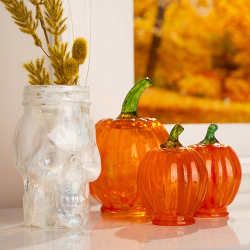 Gallery Glass Fall Pumpkins