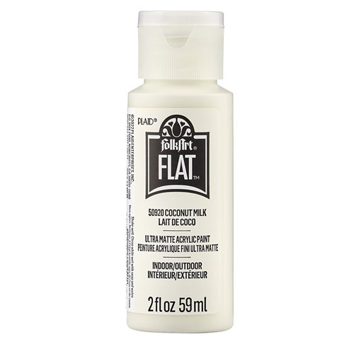 FolkArt ® Flat™ Ultra Matte Acrylic Paint - Coconut Milk, 2 oz. - 50920
